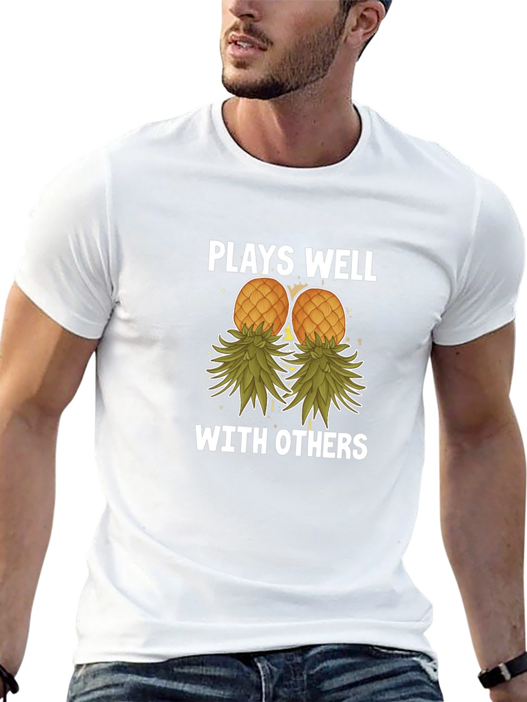 Plays Well with Others Pineapple T-Shirt