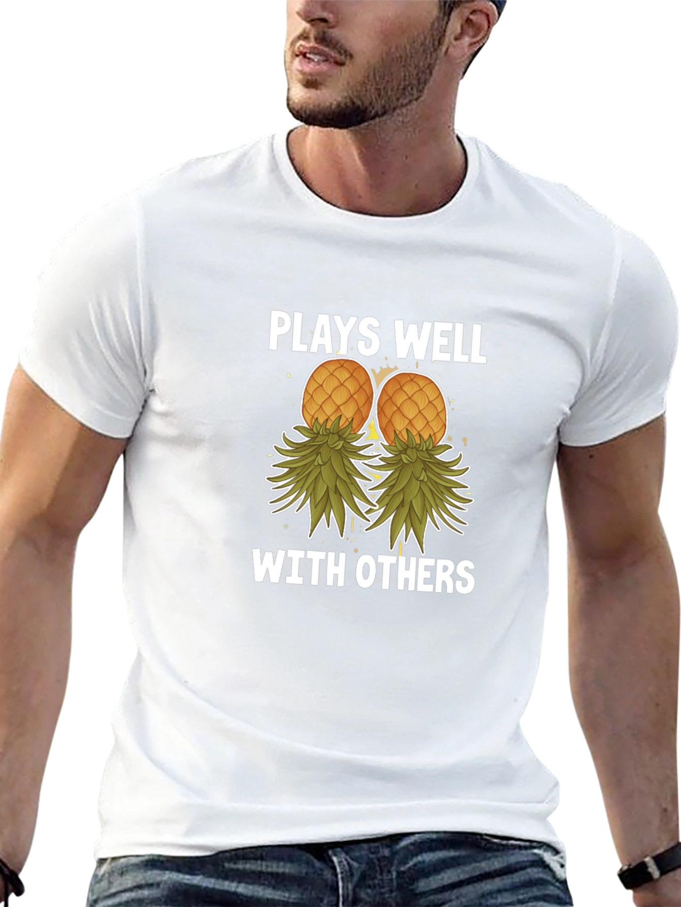 Plays Well with Others Pineapple T-Shirt