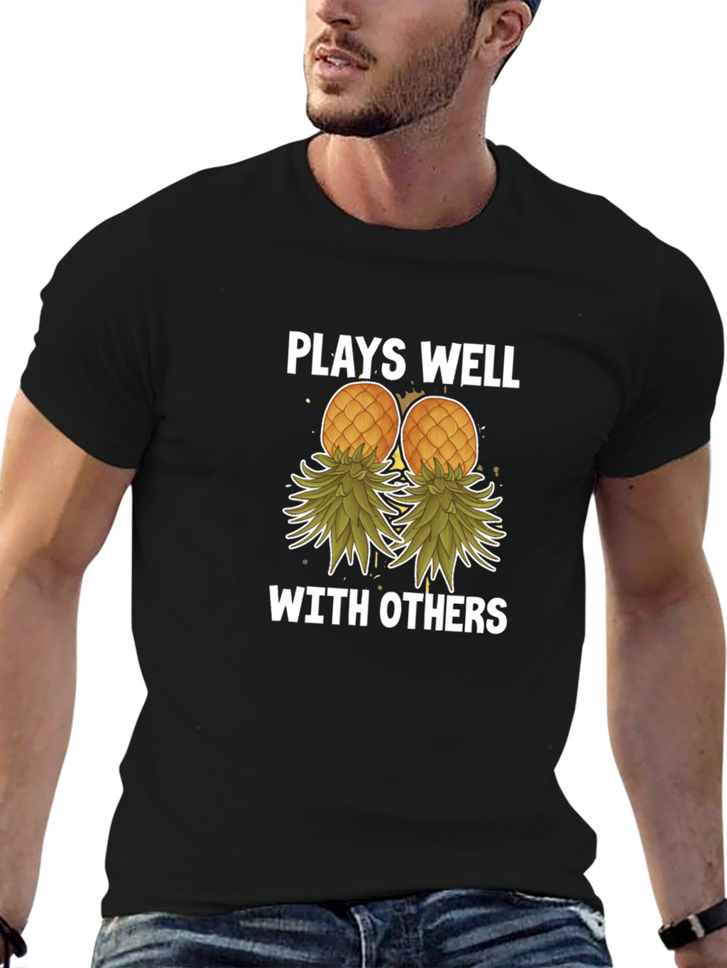 Plays Well with Others Pineapple T-Shirt