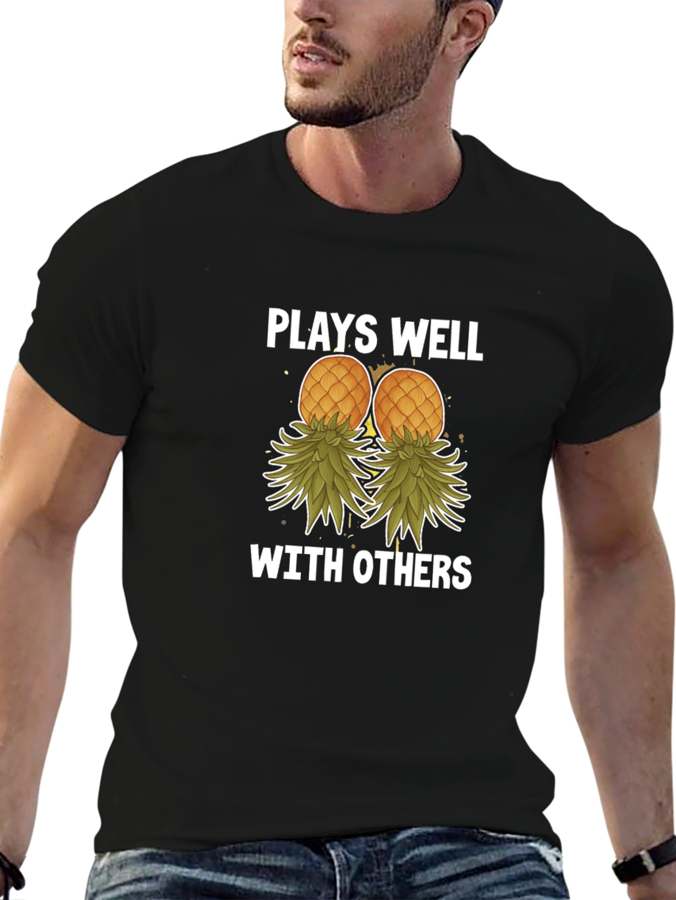 Plays Well with Others Pineapple T-Shirt
