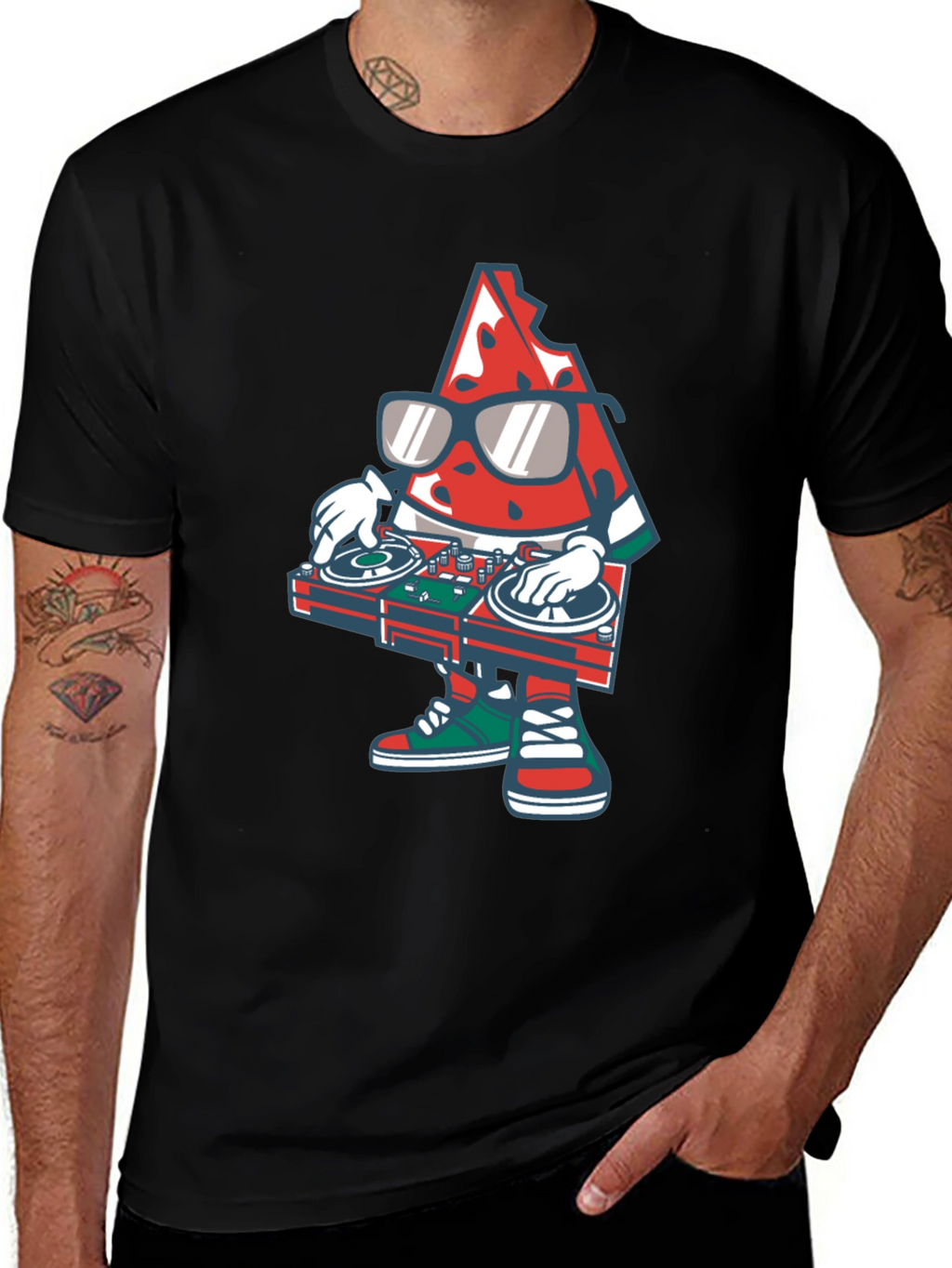 DJ Watermelon Graphic Tee - Cool Summer Vibes!
