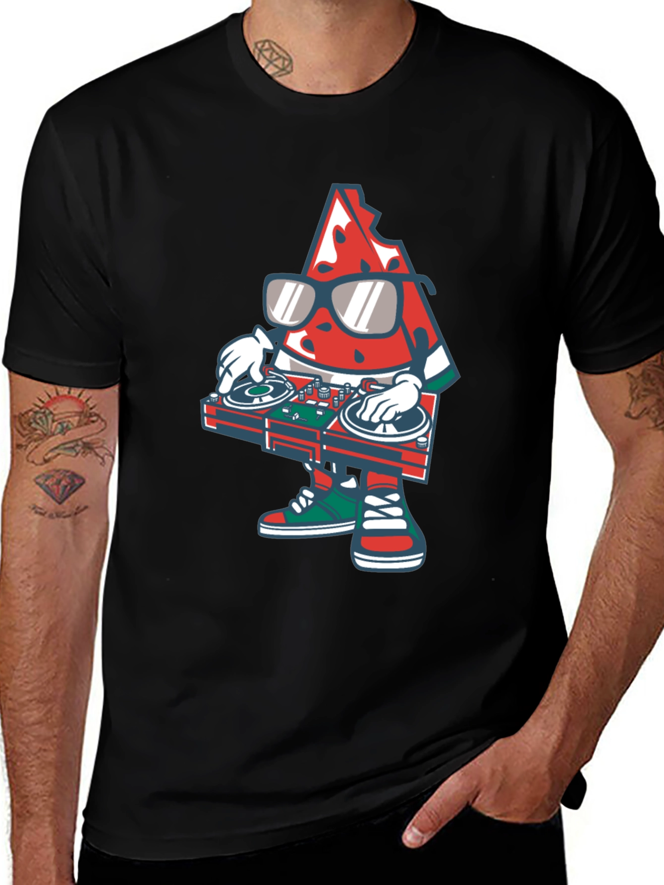 DJ Watermelon Graphic Tee - Cool Summer Vibes!