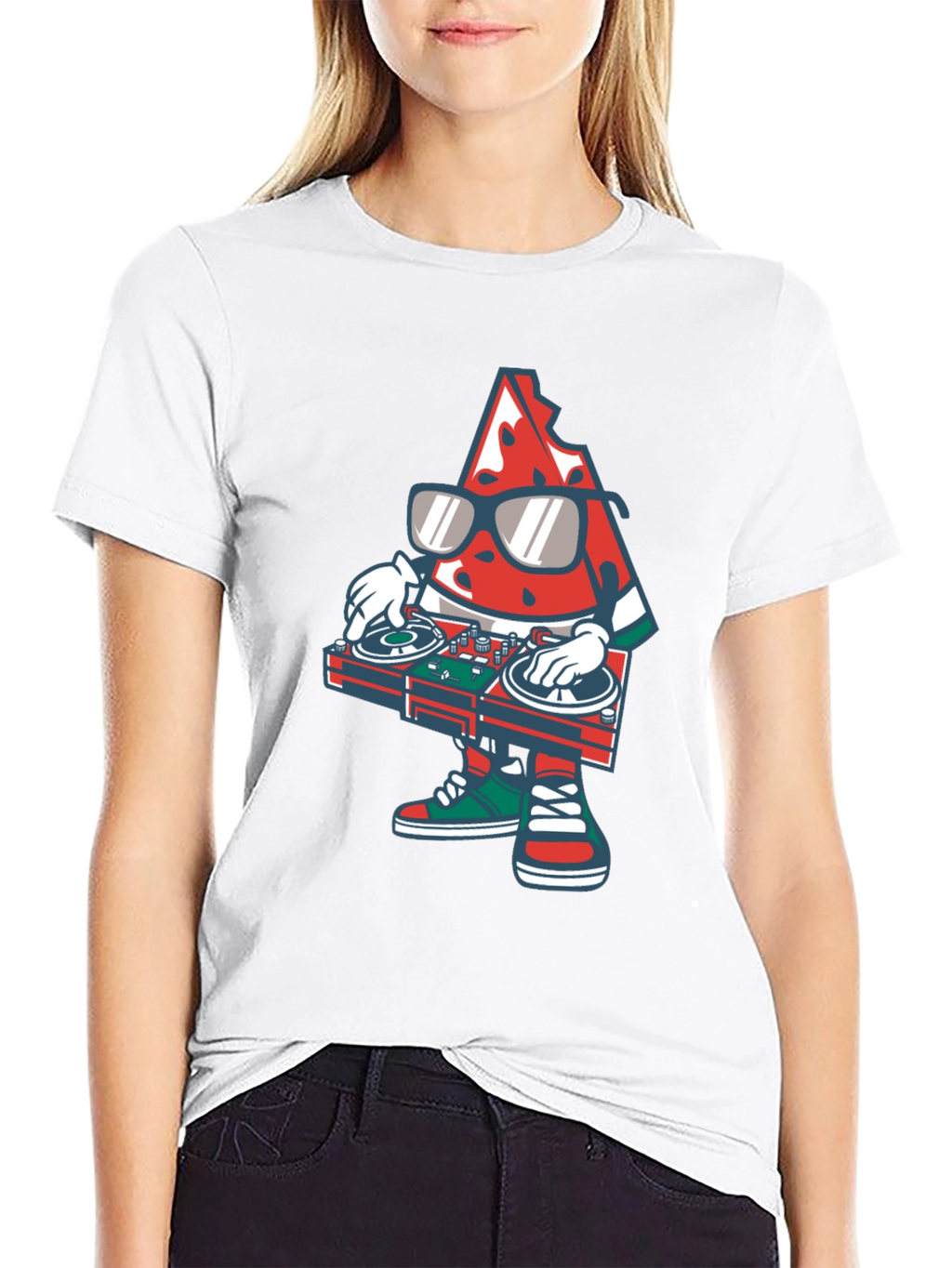 DJ Watermelon Graphic Tee - Cool Summer Vibes!