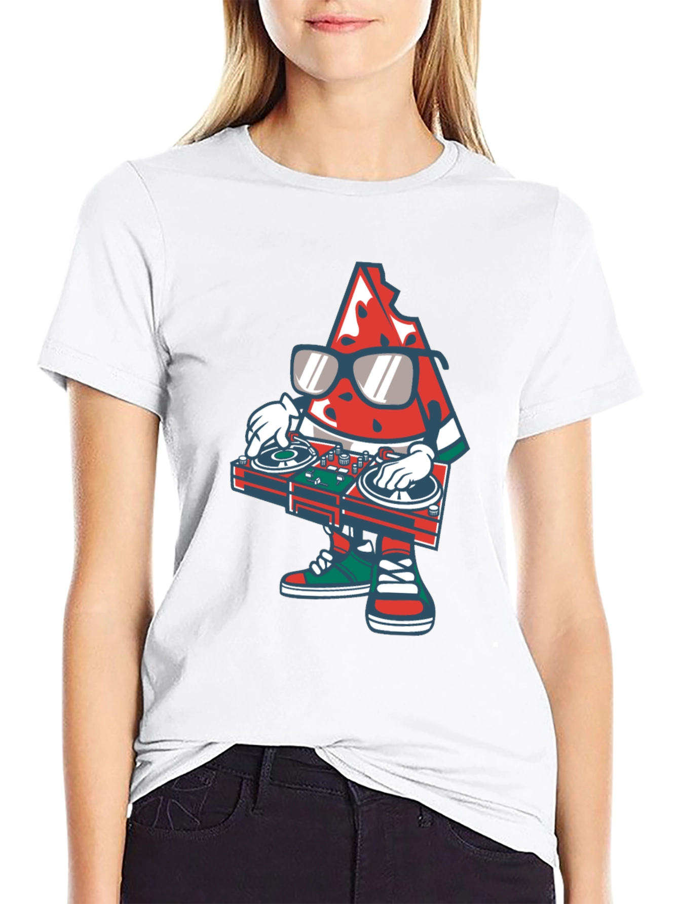 DJ Watermelon Graphic Tee - Cool Summer Vibes!