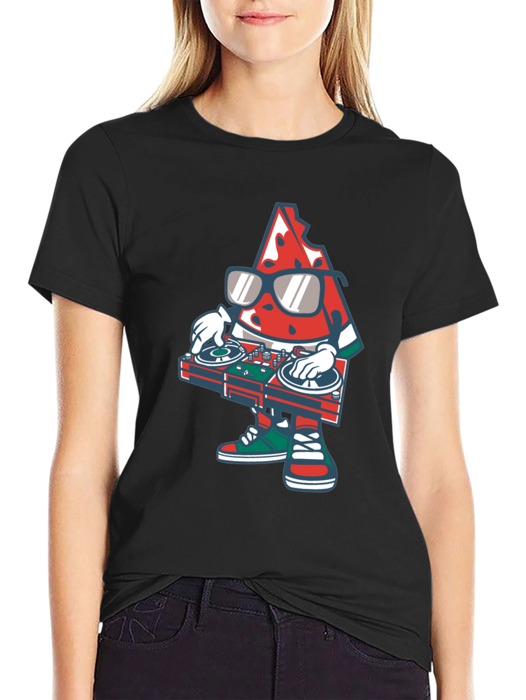 DJ Watermelon Graphic Tee - Cool Summer Vibes!