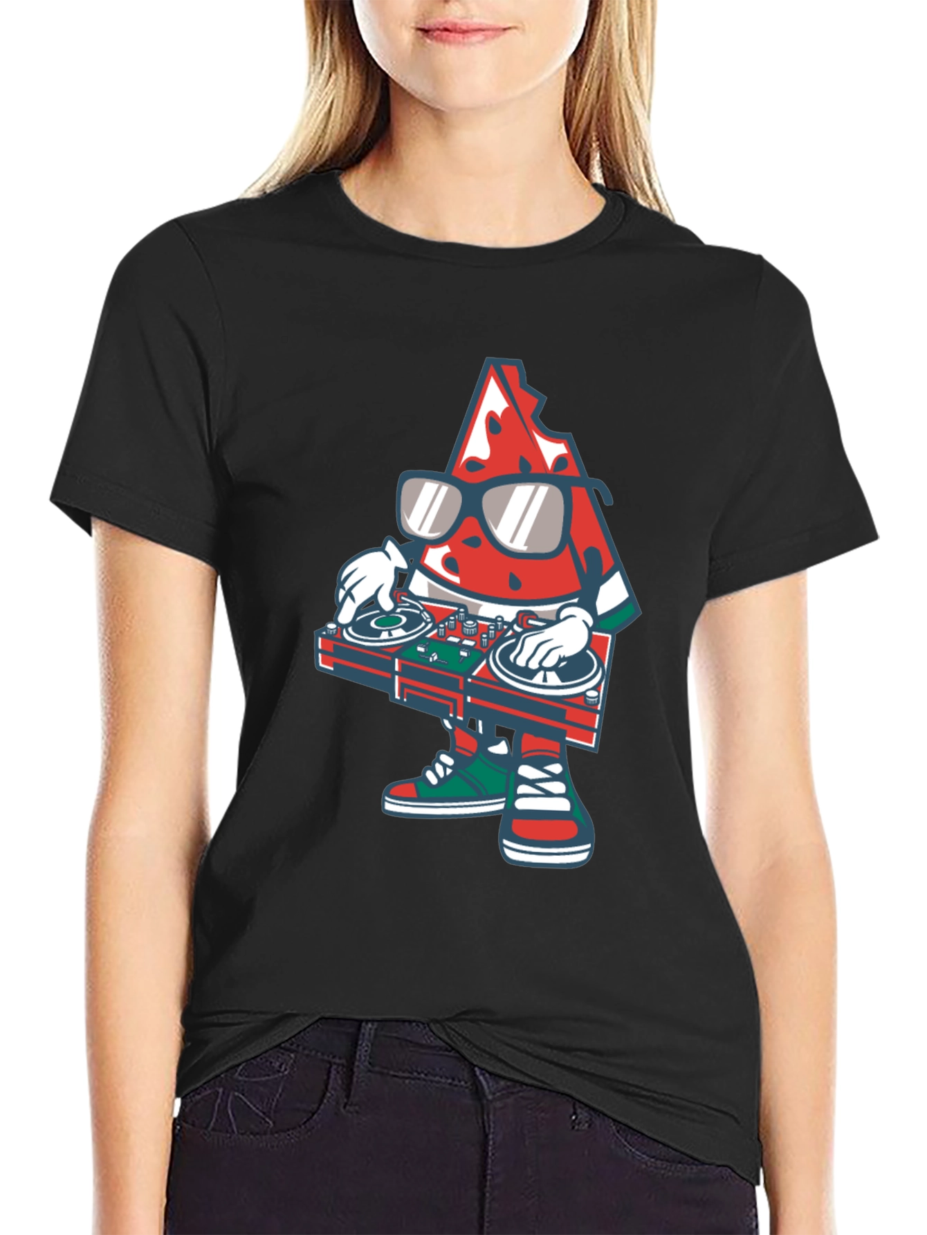 DJ Watermelon Graphic Tee - Cool Summer Vibes!