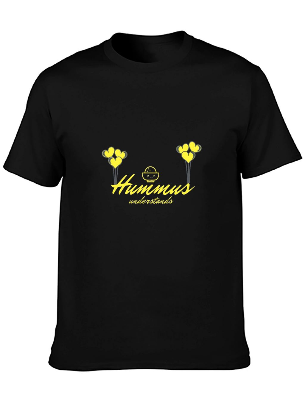 Hummus Understands Graphic Tee - Black
