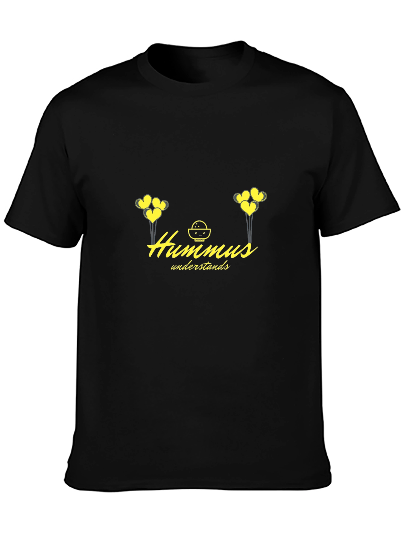 Hummus Understands Graphic Tee - Black
