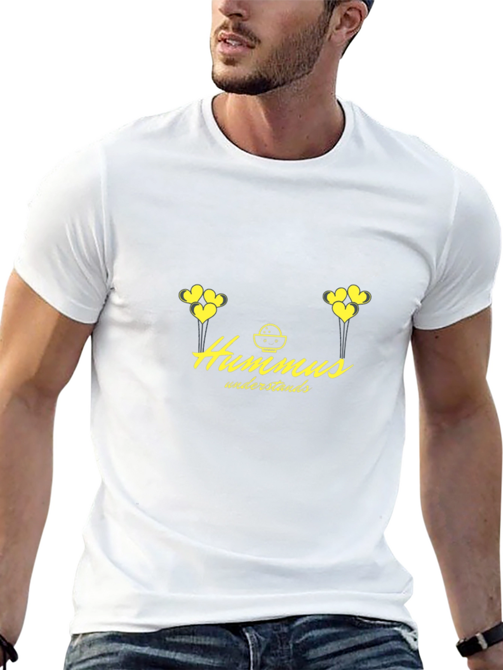 Hummus Understands Graphic Tee - Black