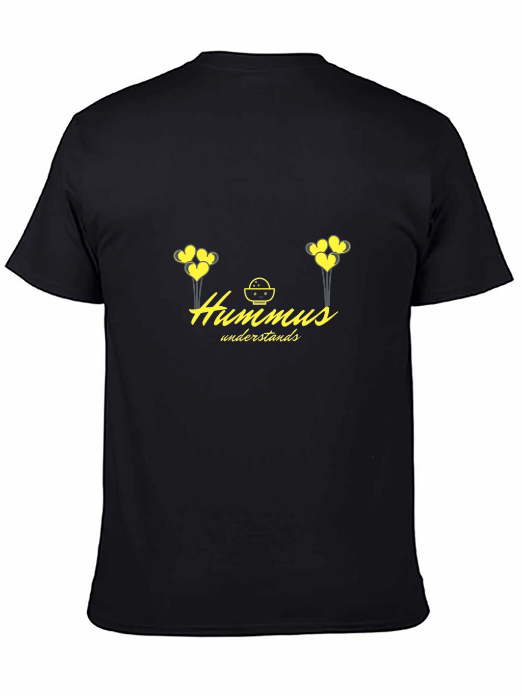 Hummus Understands Graphic Tee - Black