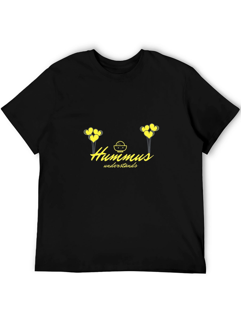 Hummus Understands Graphic Tee - Black