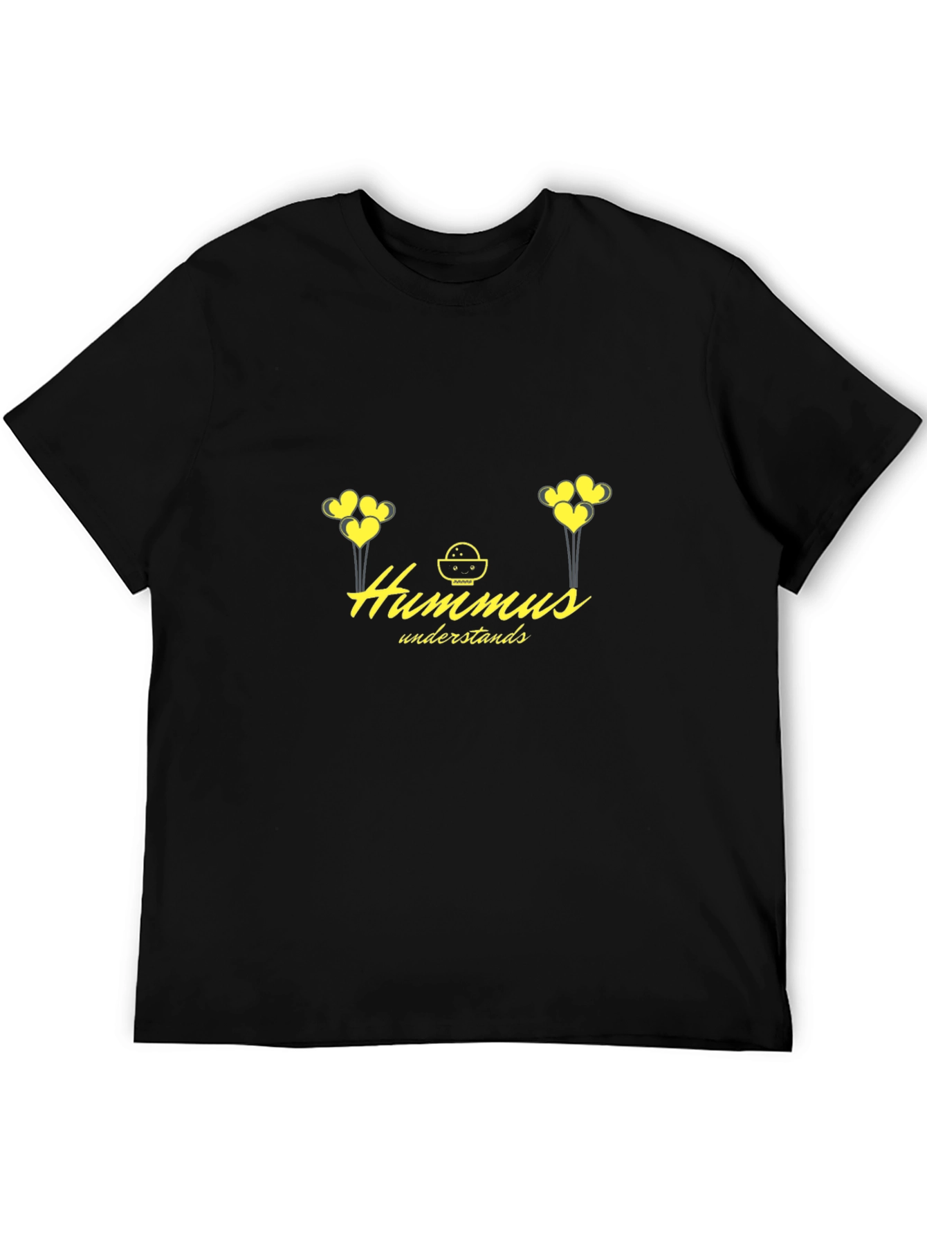 Hummus Understands Graphic Tee - Black