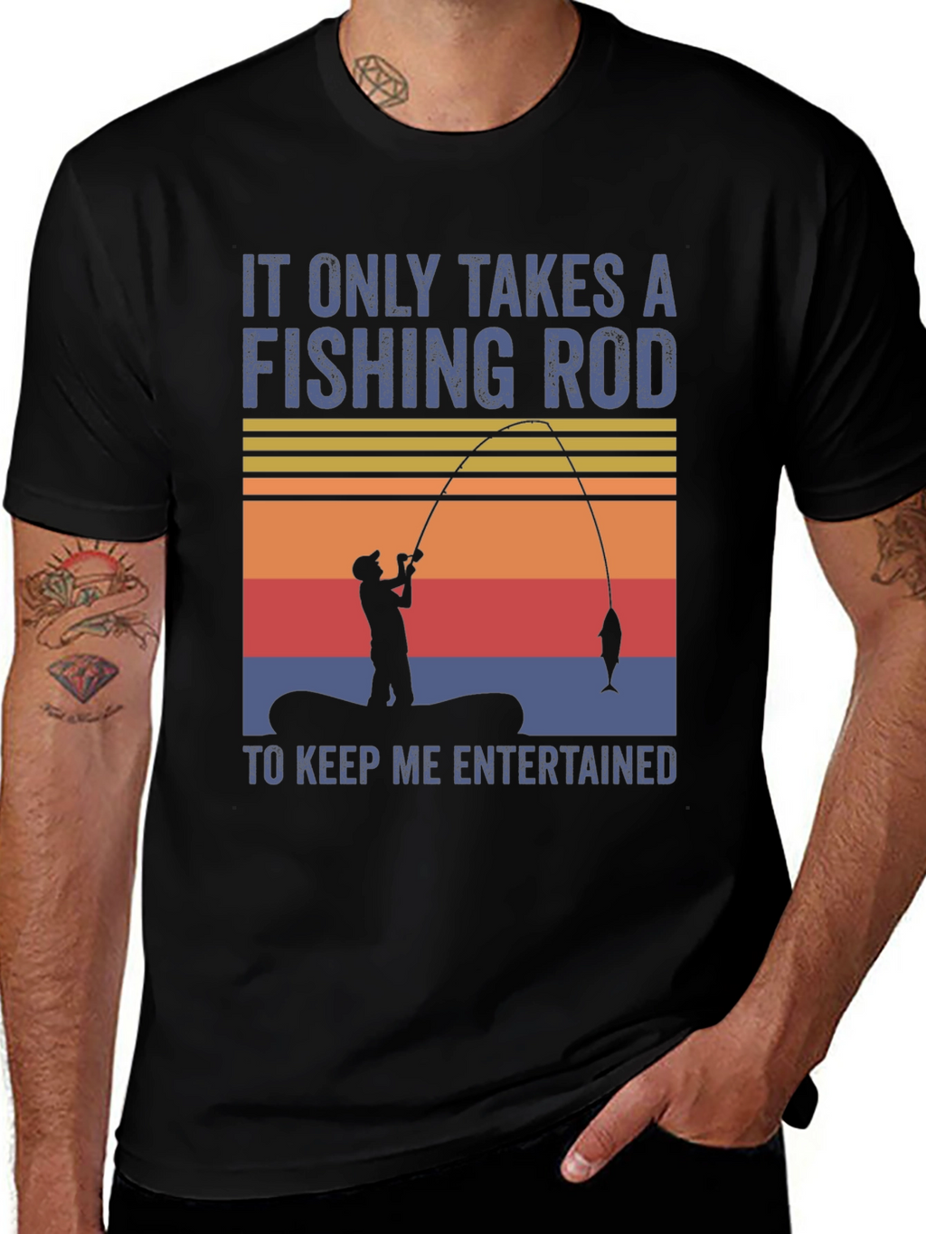 Fishing Rod T-Shirt - Fisherman Gift