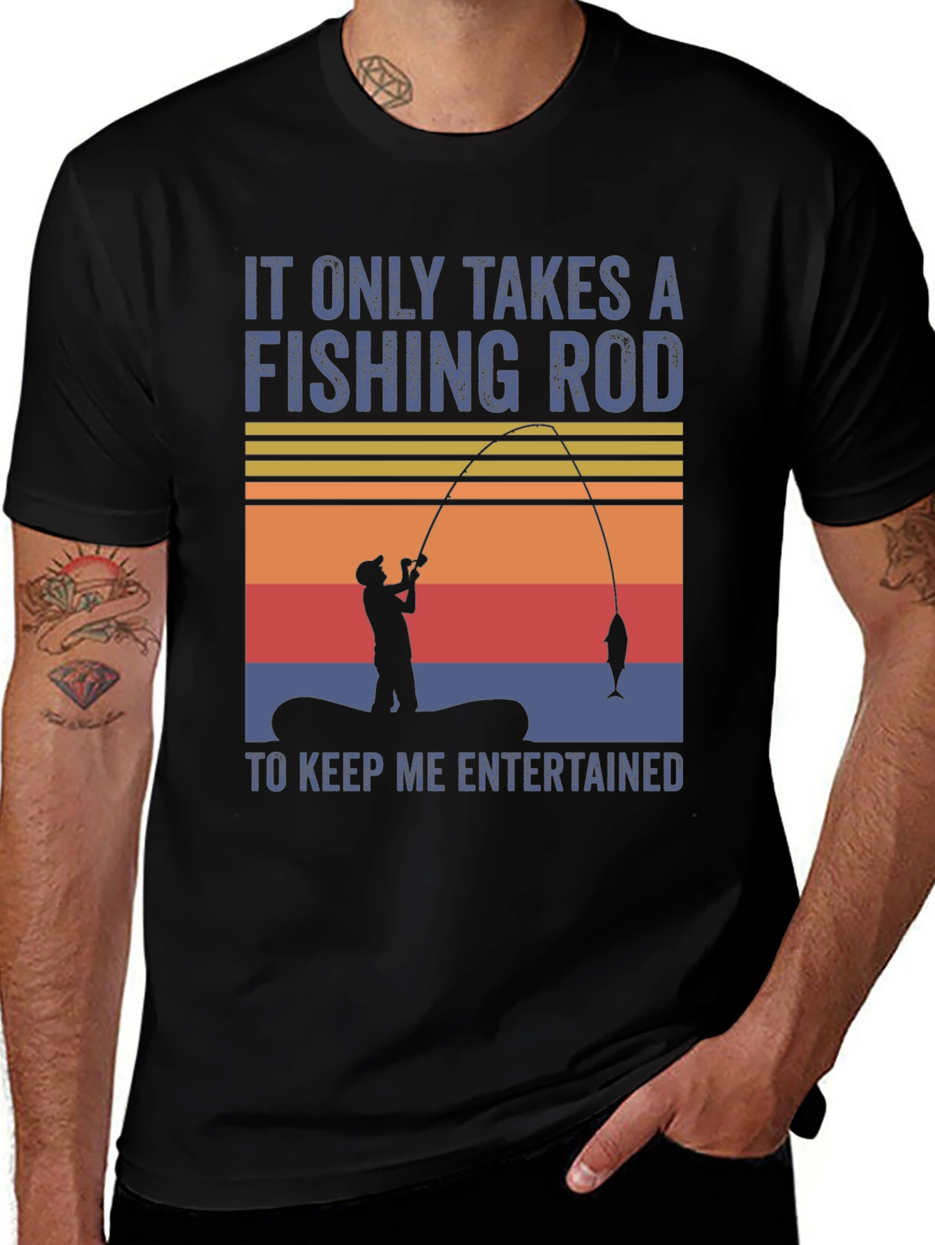 Fishing Rod T-Shirt - Fisherman Gift