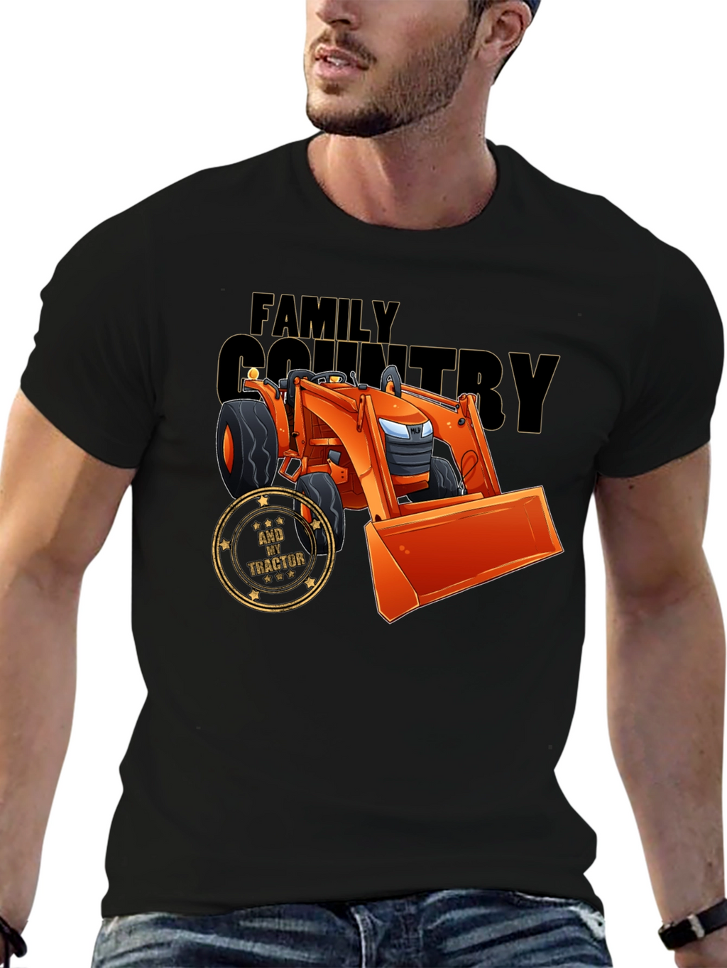 Family Country Tractor Graphic Tee