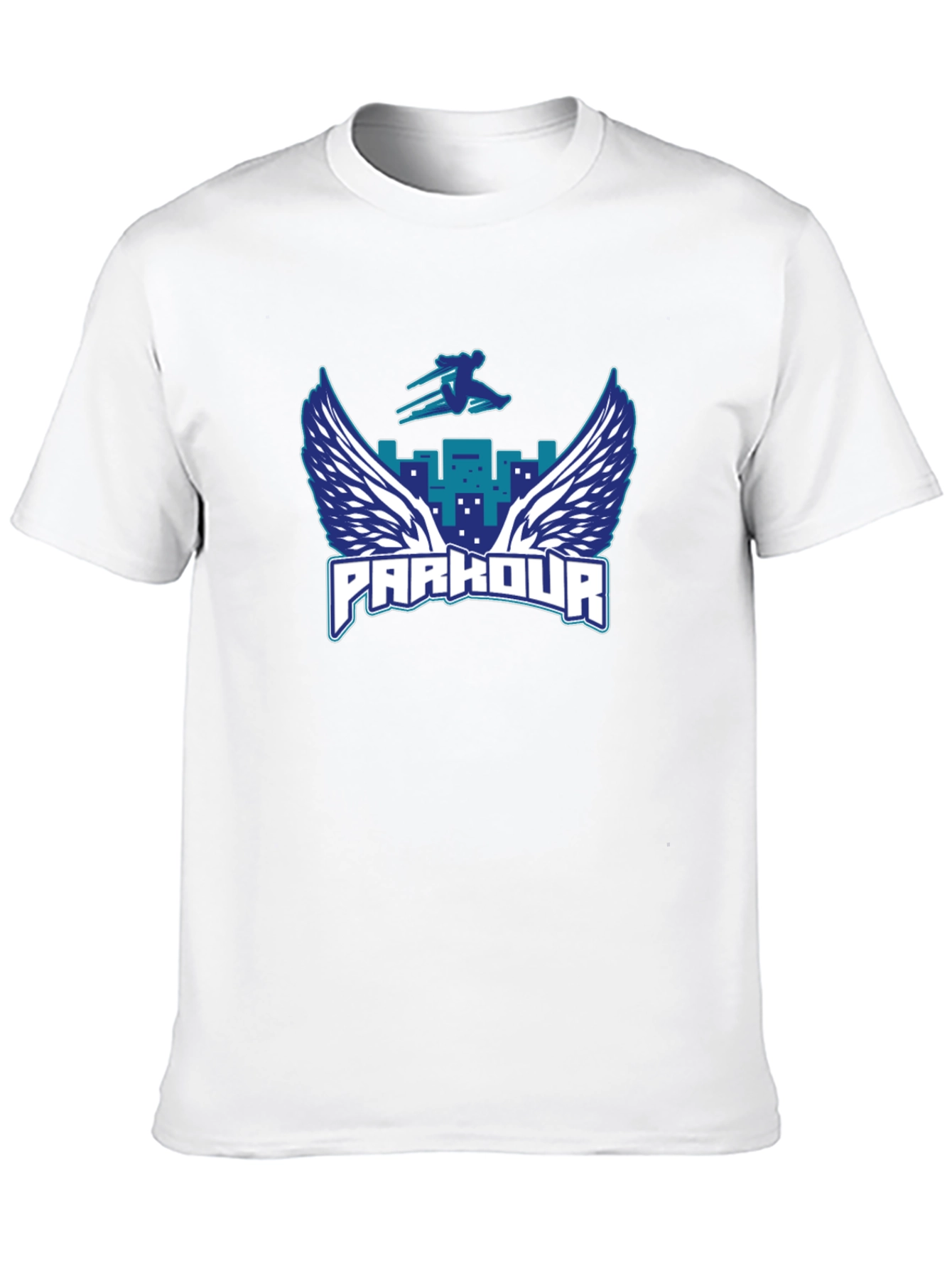 Parkour Wings Graphic Black T-Shirt