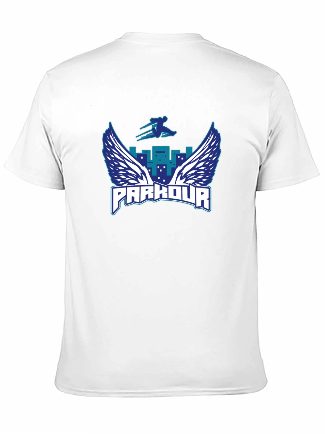 Parkour Wings Graphic Black T-Shirt
