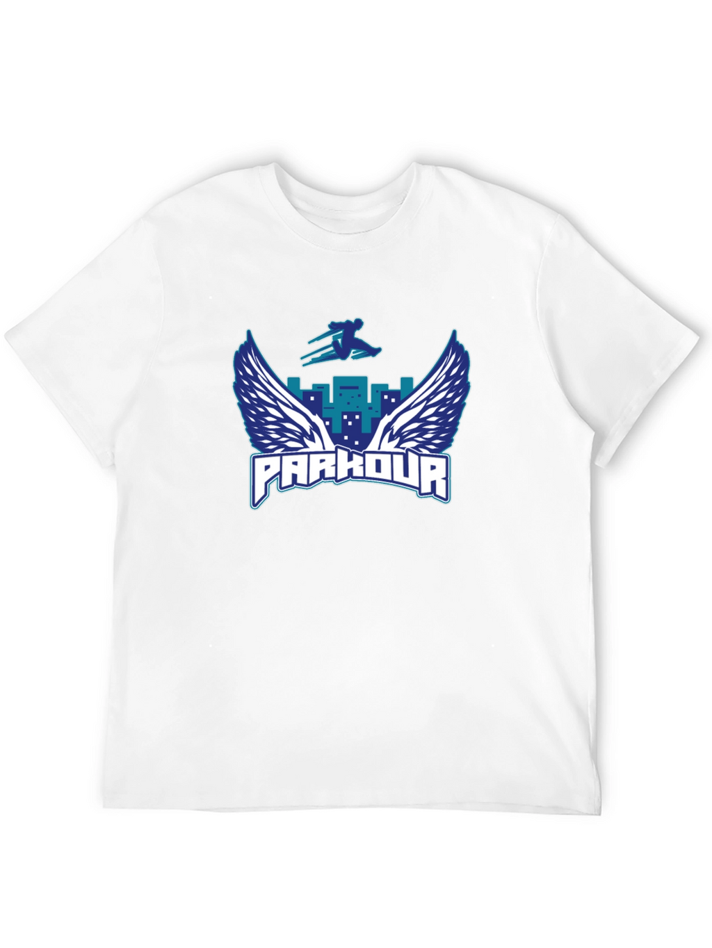 Parkour Wings Graphic Black T-Shirt