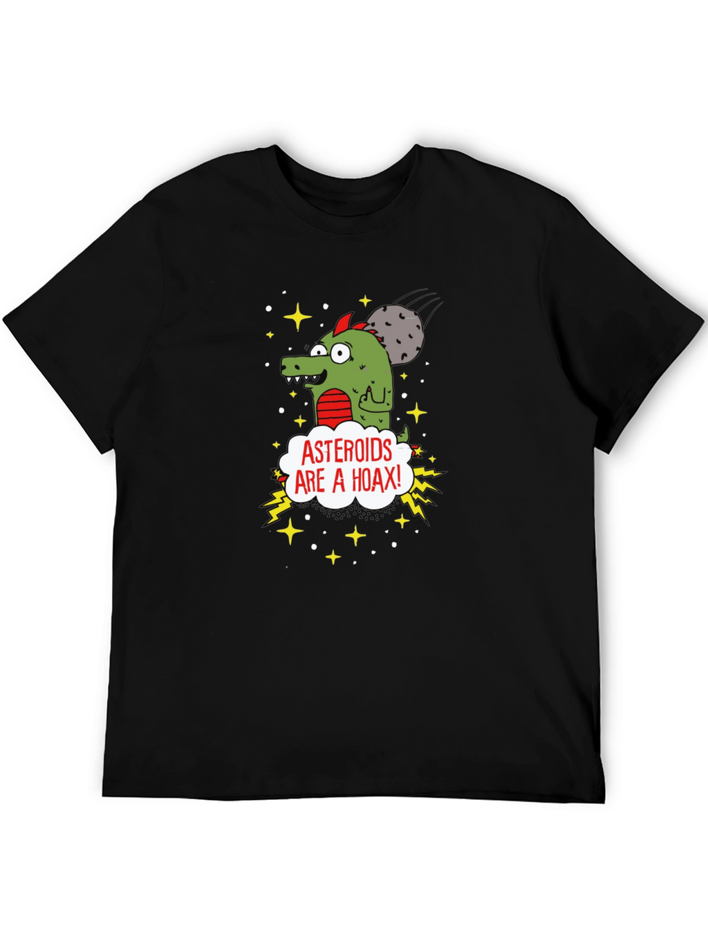 Asteroids Are a Hoax Cartoon T-Shirt