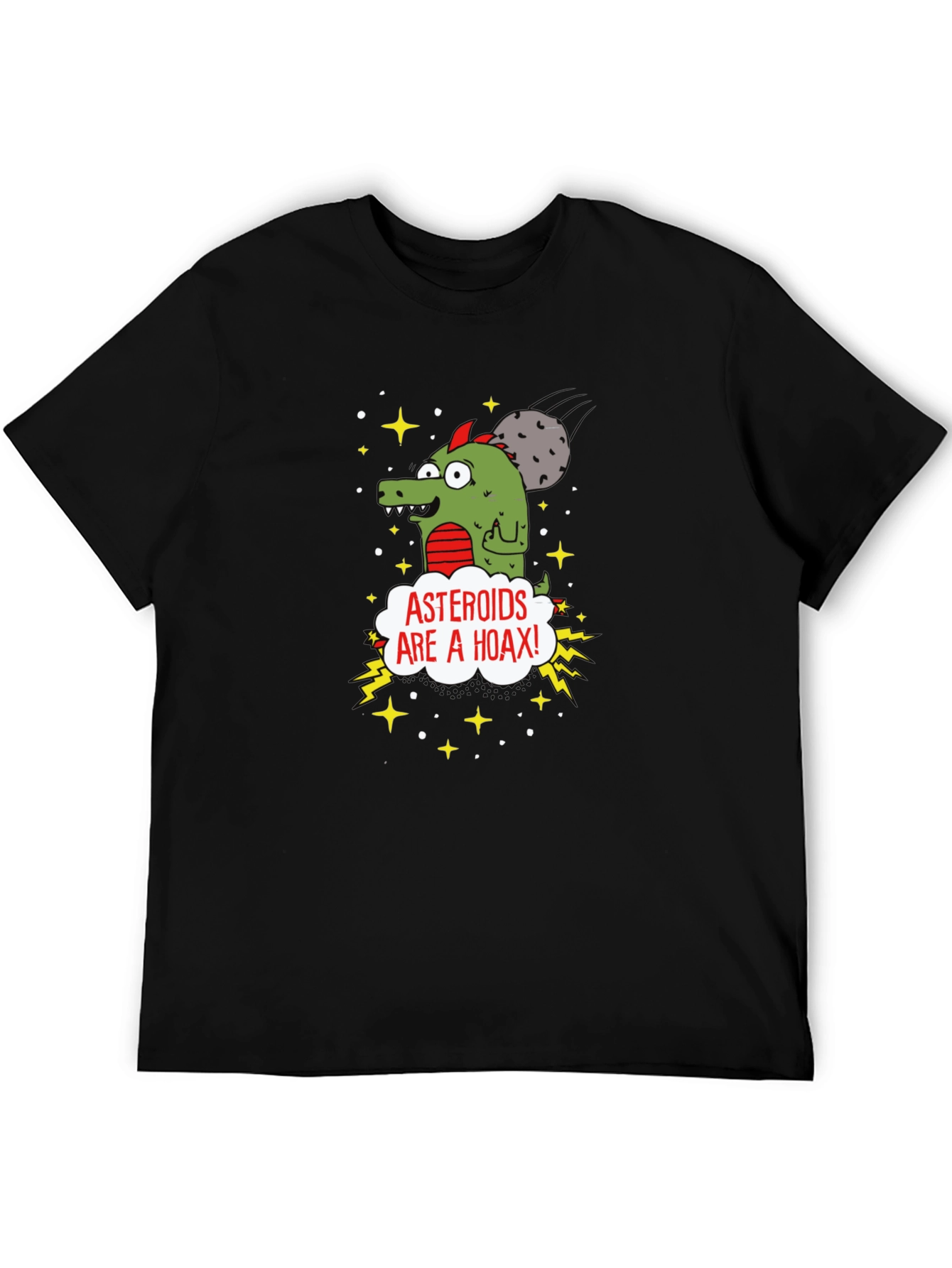 Asteroids Are a Hoax Cartoon T-Shirt