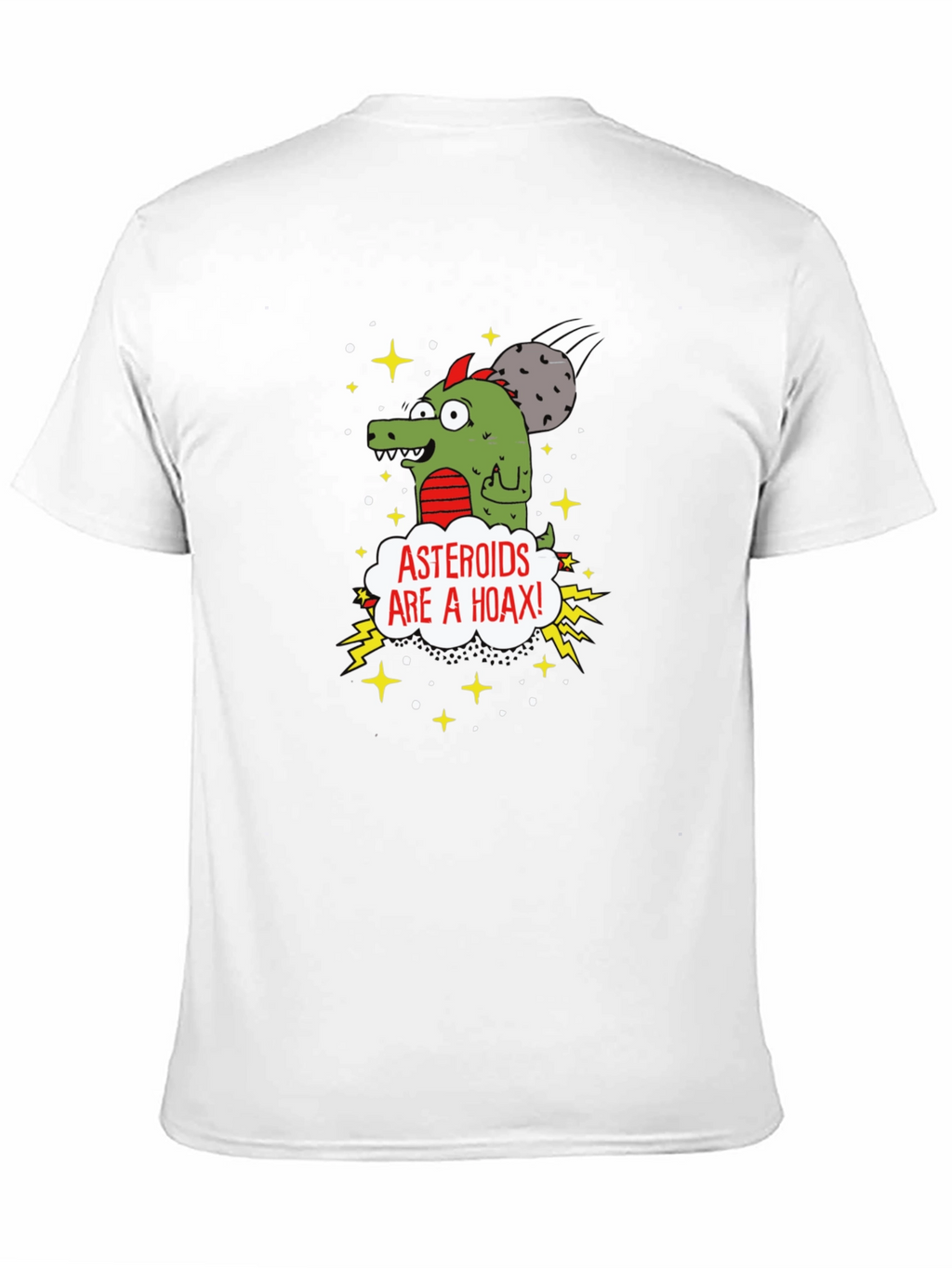 Asteroids Are a Hoax Cartoon T-Shirt
