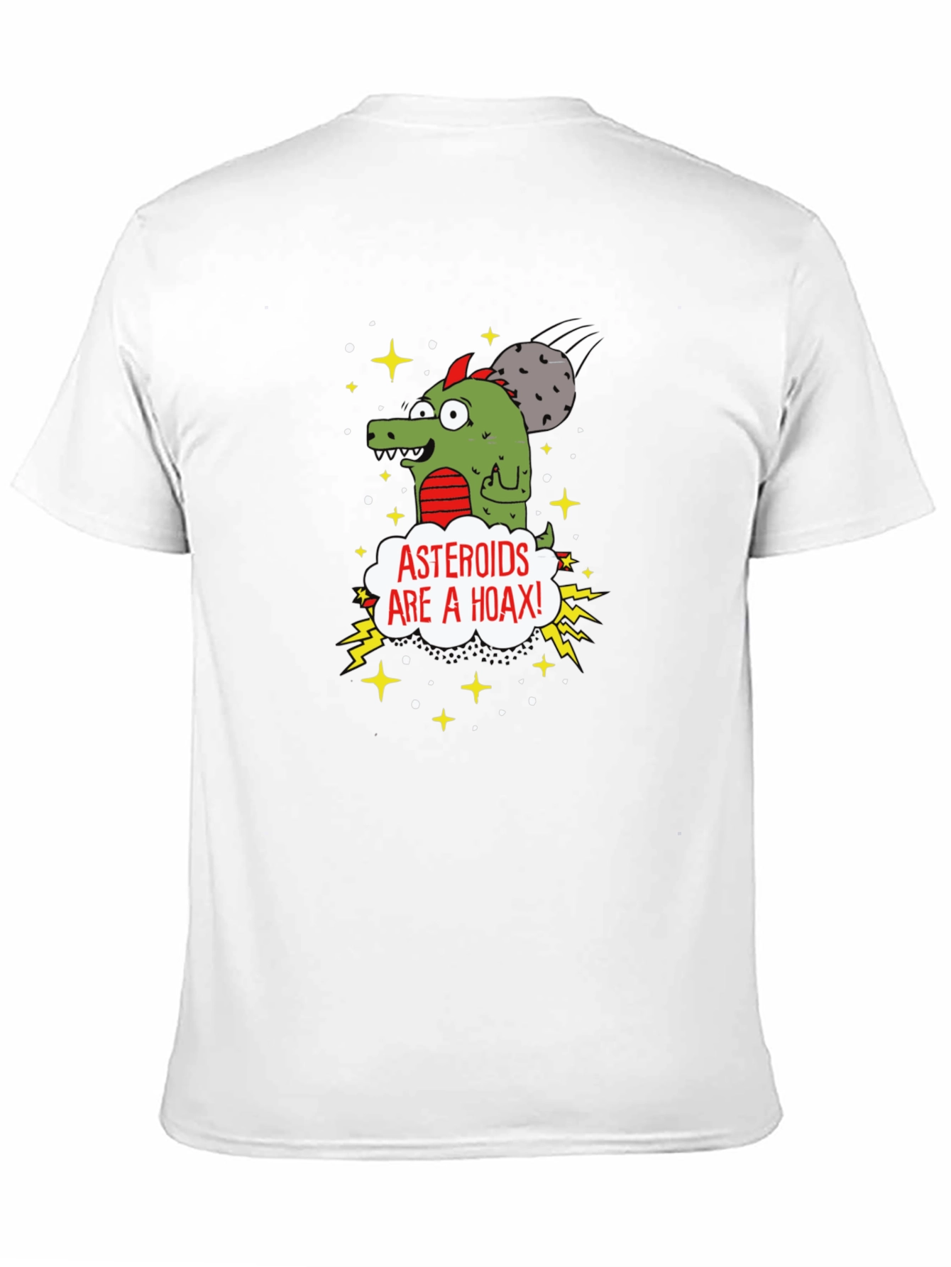 Asteroids Are a Hoax Cartoon T-Shirt