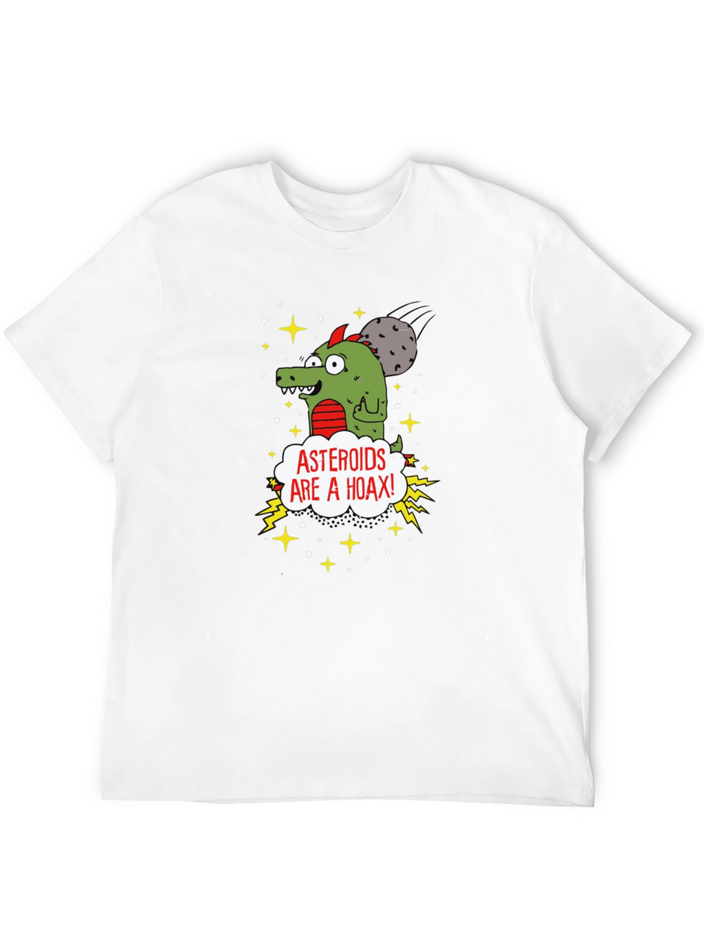 Asteroids Are a Hoax Cartoon T-Shirt