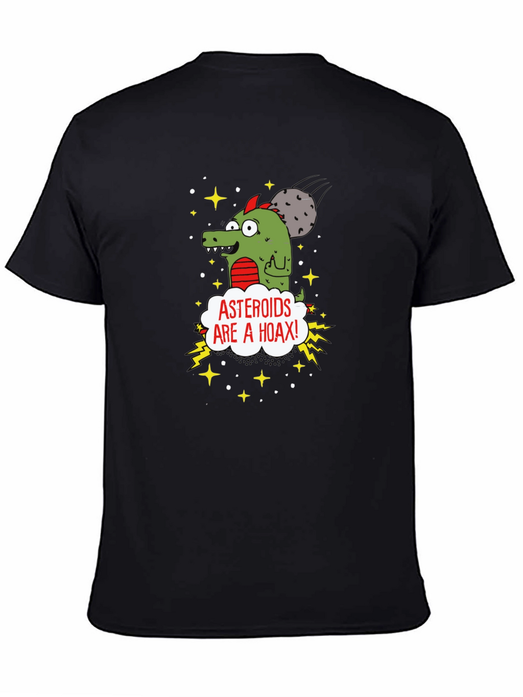 Asteroids Are a Hoax Cartoon T-Shirt