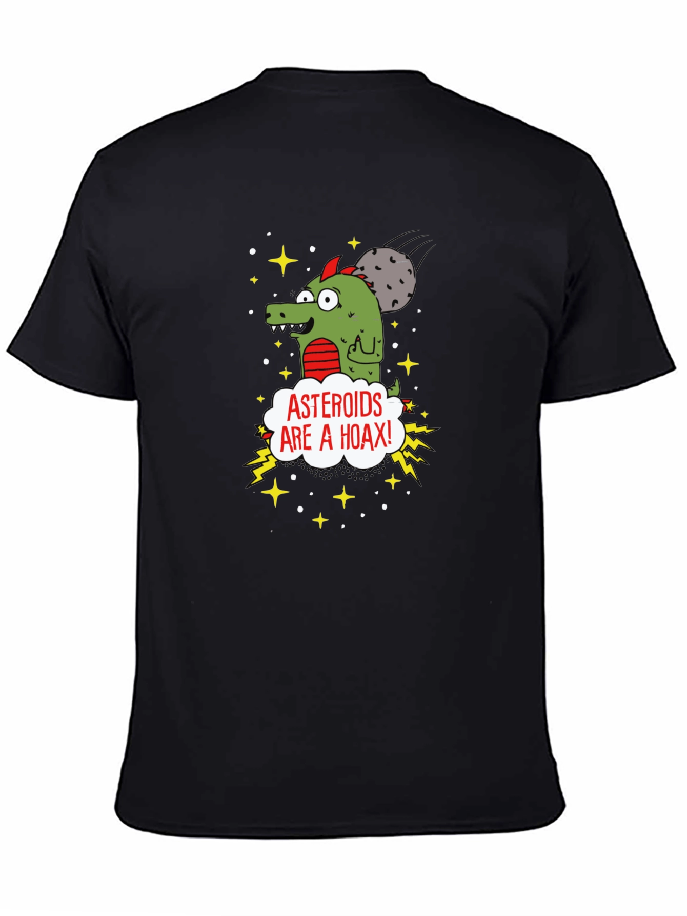 Asteroids Are a Hoax Cartoon T-Shirt