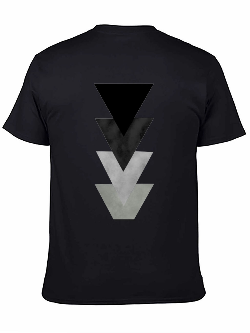 Geometric Triangle Graphic Tee - Modern Design Shirt