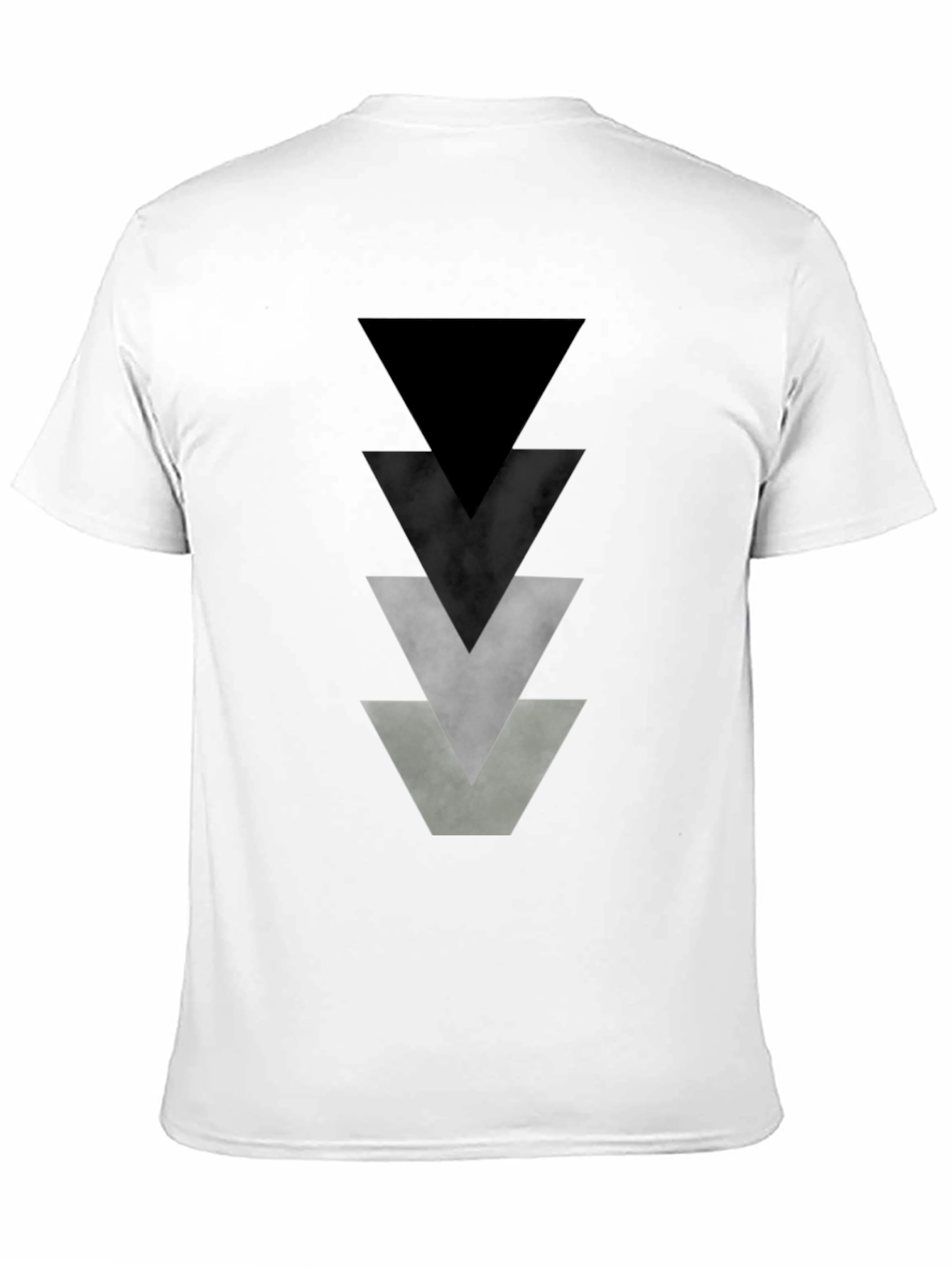 Geometric Triangle Graphic Tee - Modern Design Shirt