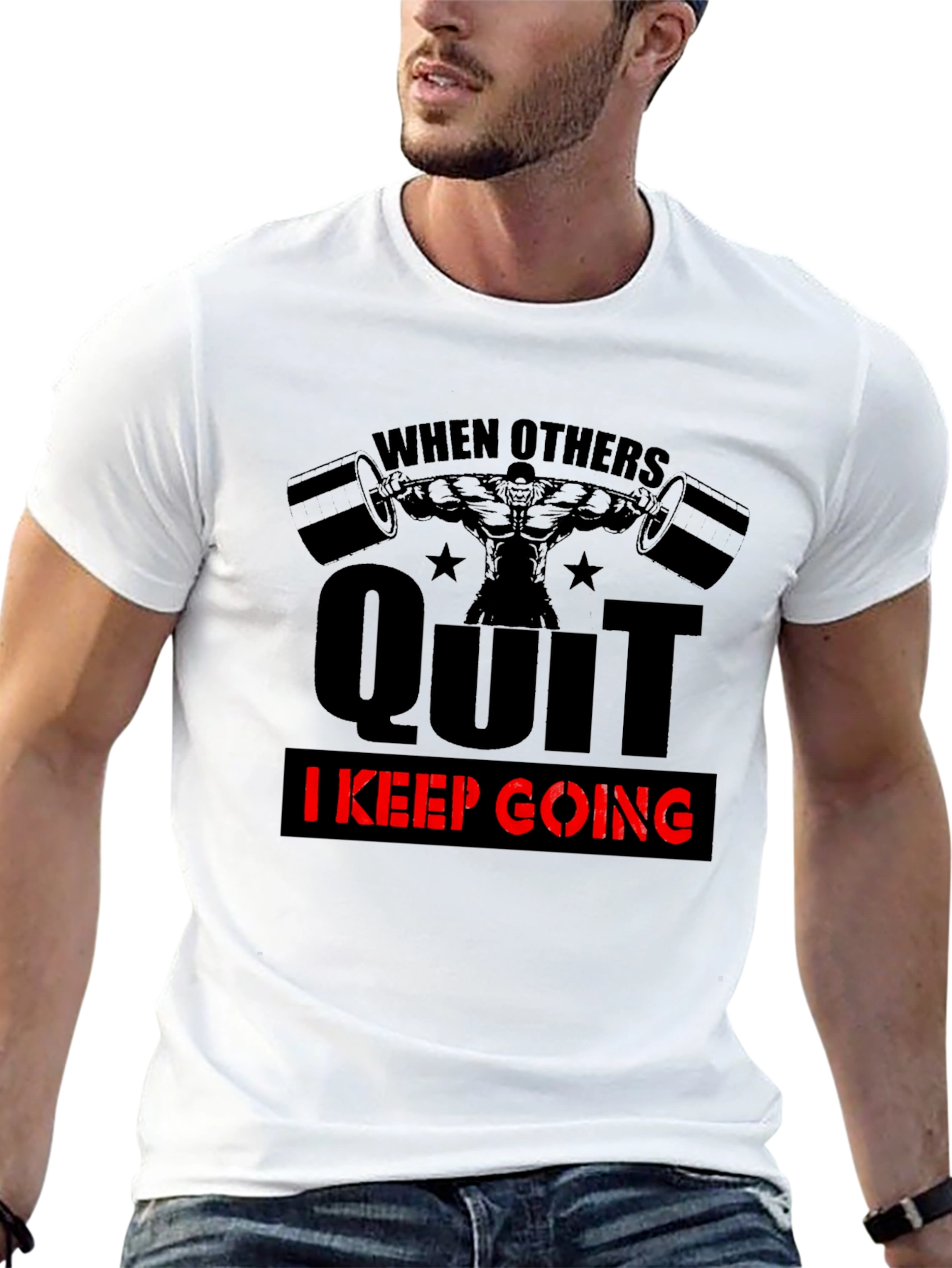 Motivational Gym T-Shirt - When Others Quit