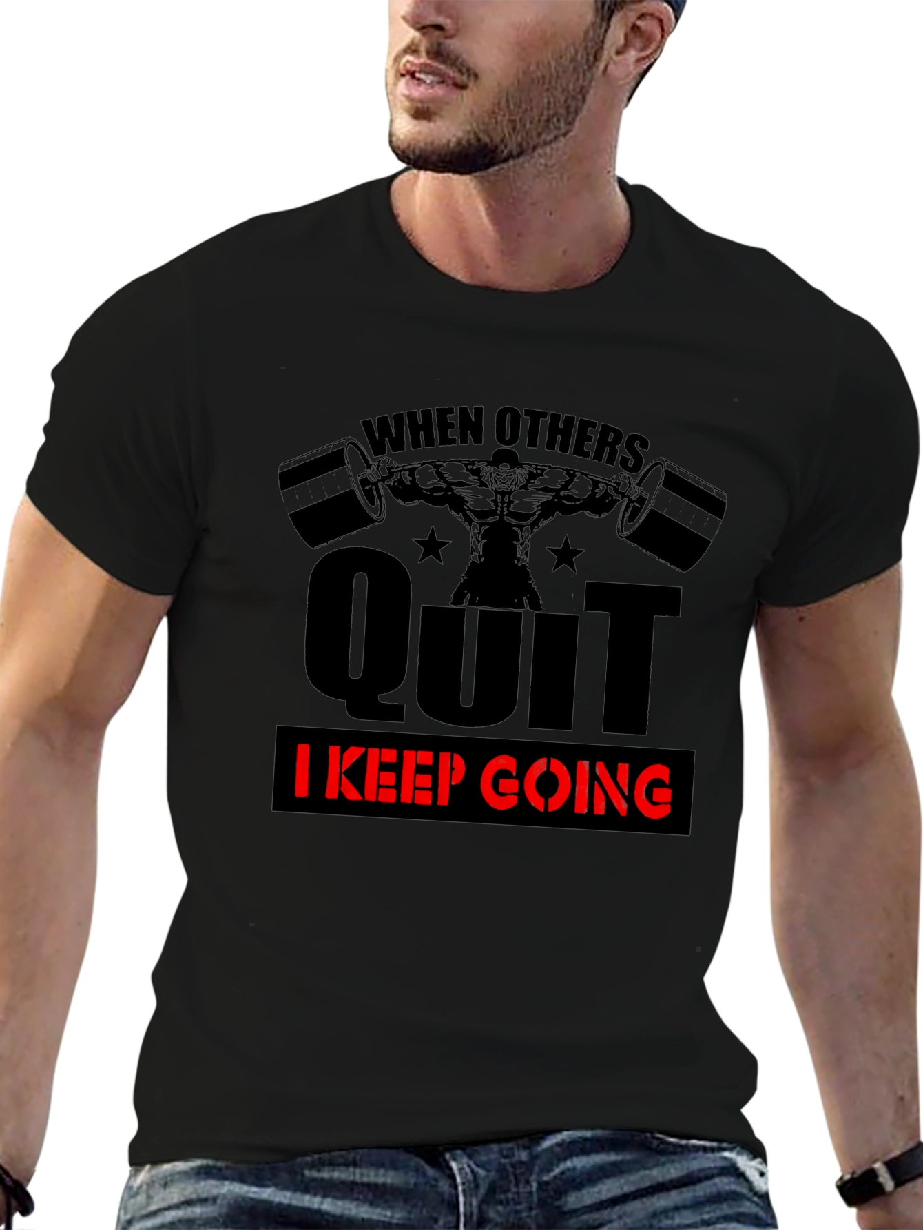 Motivational Gym T-Shirt - When Others Quit