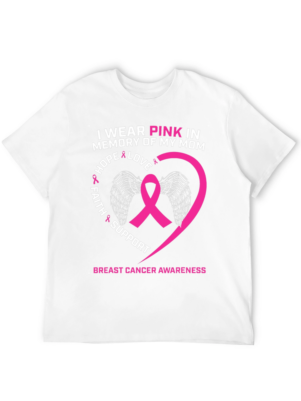 Pink Ribbon Breast Cancer Awareness T-Shirt