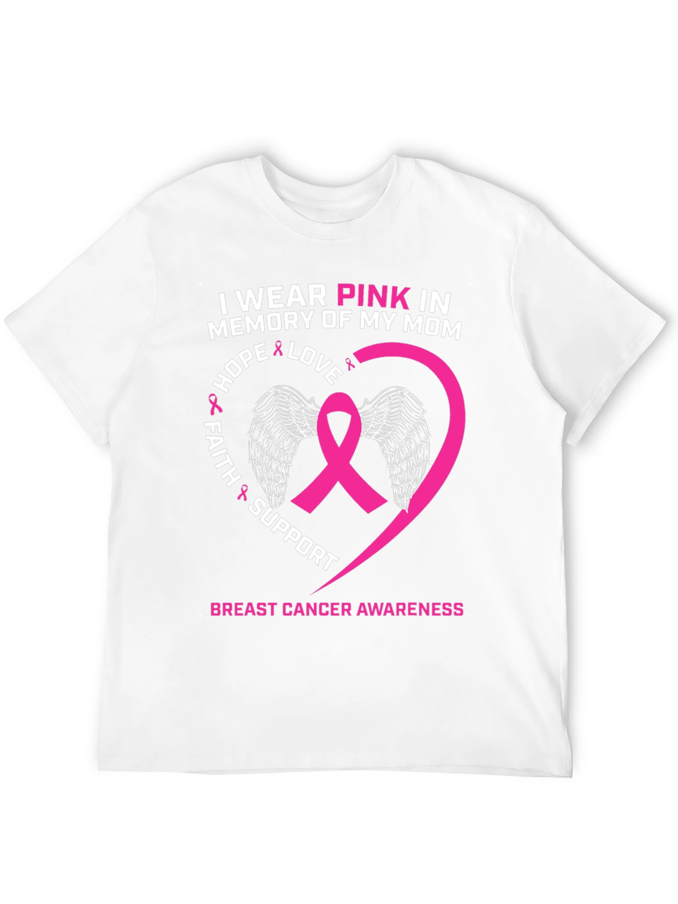 Pink Ribbon Breast Cancer Awareness T-Shirt