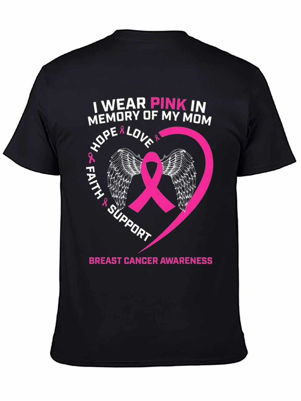 Pink Ribbon Breast Cancer Awareness T-Shirt