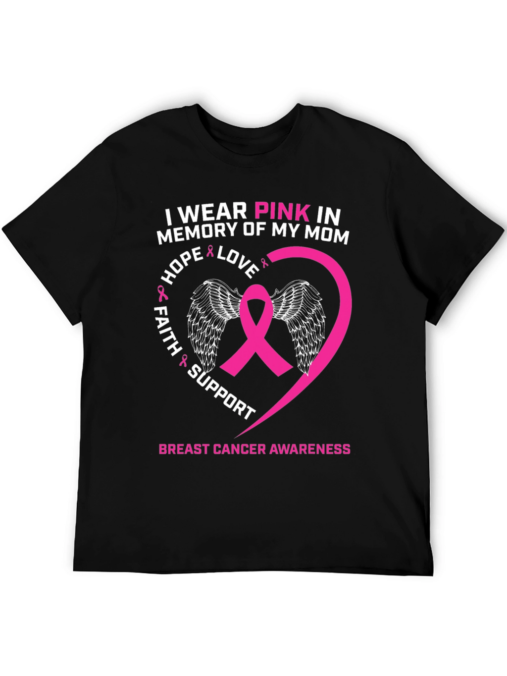 Pink Ribbon Breast Cancer Awareness T-Shirt