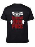 Funny Gym T-Shirt - Resting Gym Face