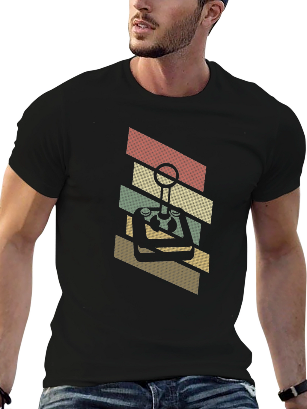Retro Arcade Gamer T-Shirt - Black