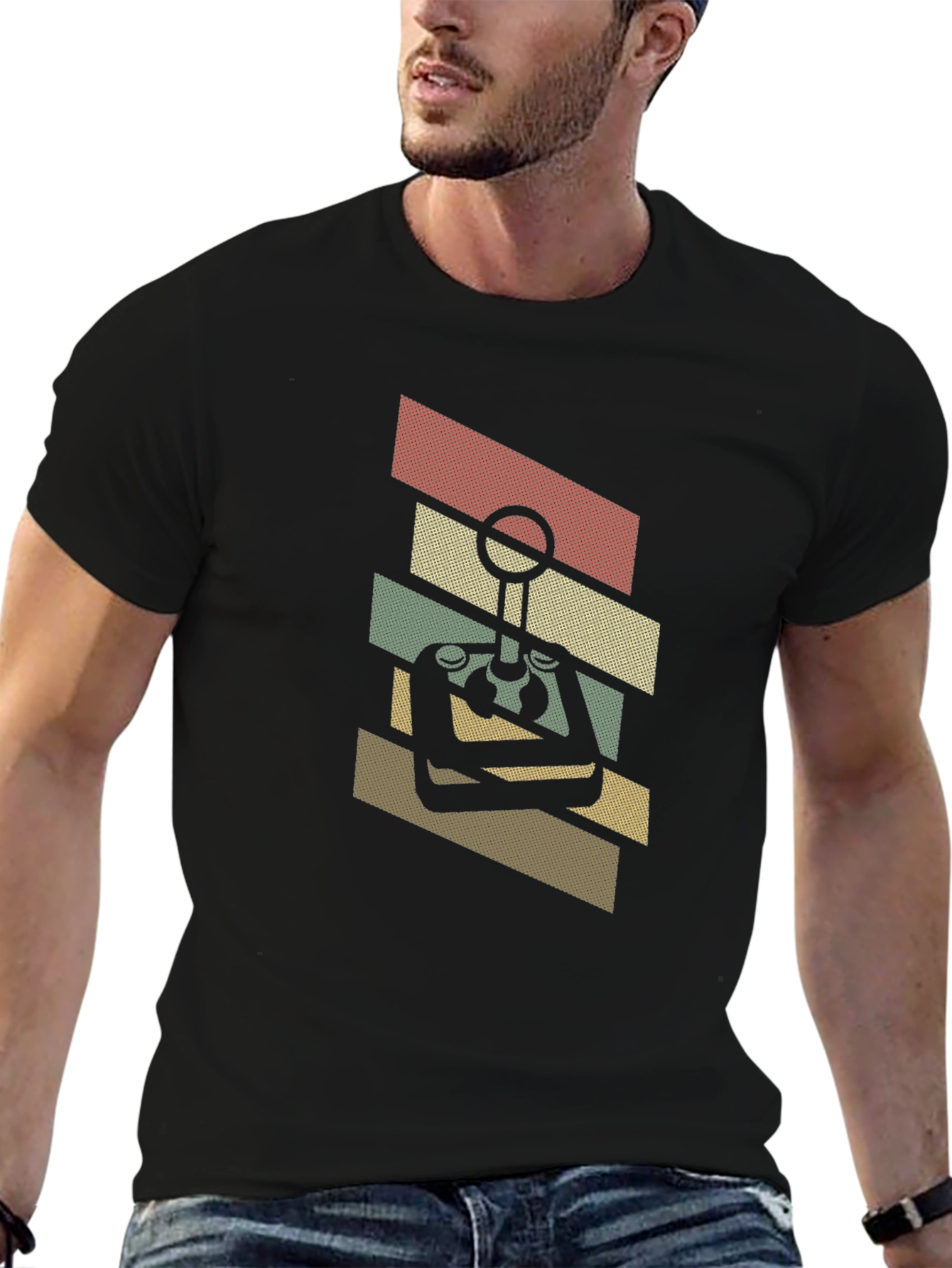 Retro Arcade Gamer T-Shirt - Black