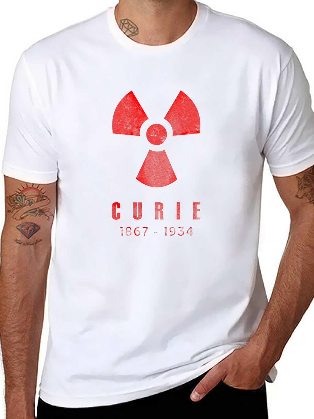 Curie Radiation Symbol T-Shirt - Science Tee