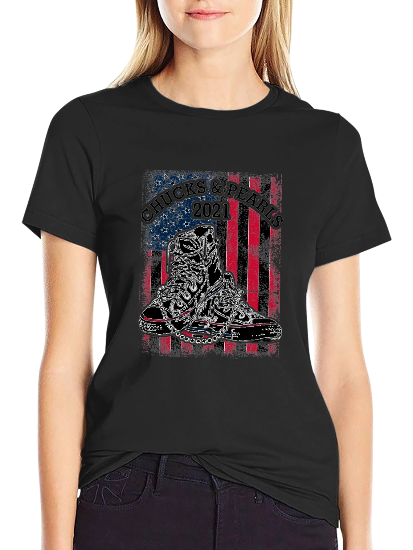 Chucks & Pearls 2021 Graphic Tee
