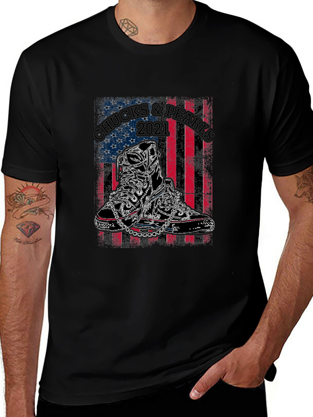 Chucks & Pearls 2021 Graphic Tee