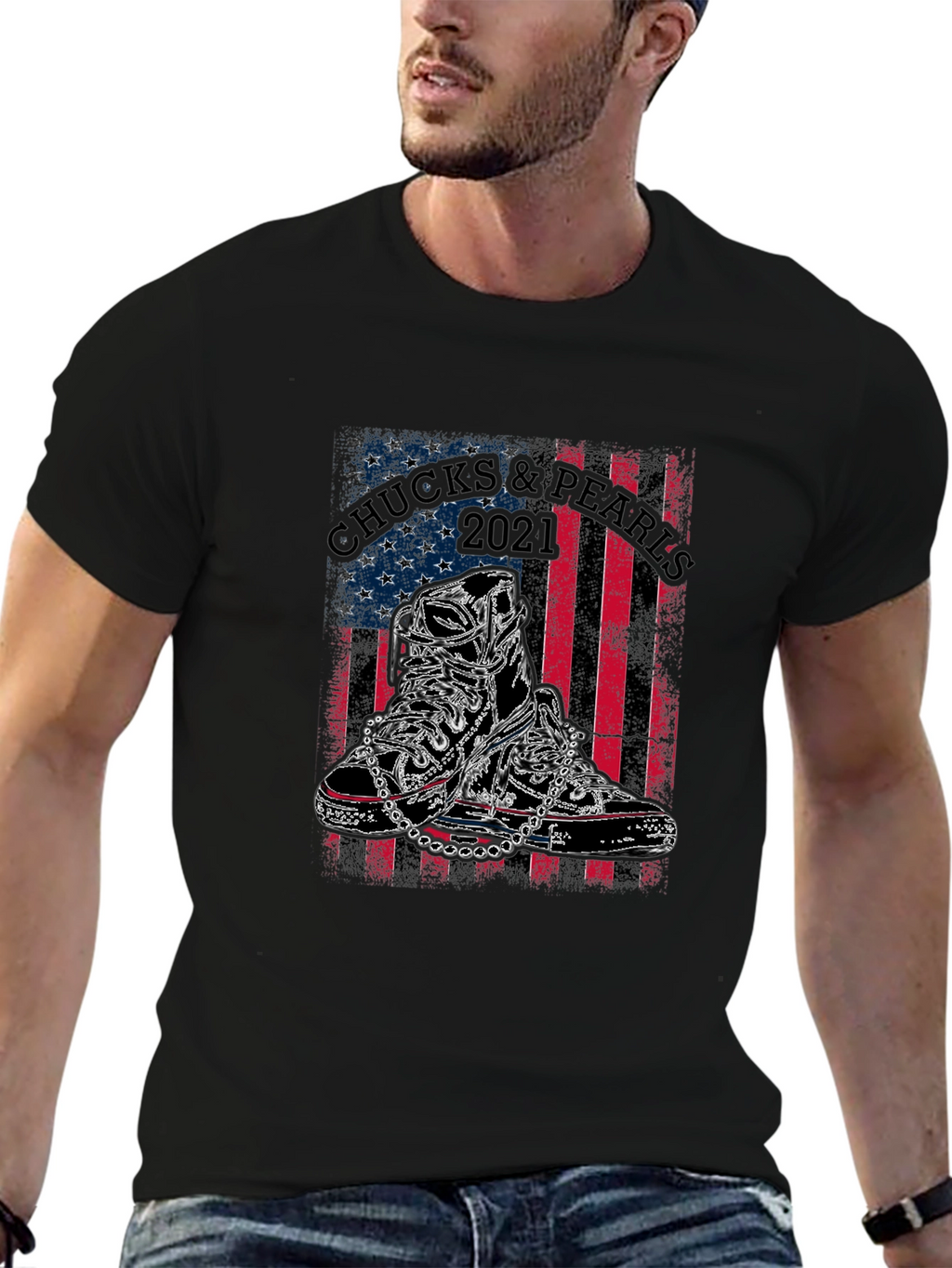 Chucks & Pearls 2021 Graphic Tee