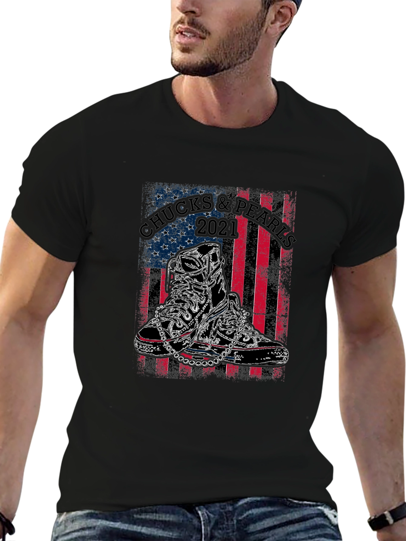 Chucks & Pearls 2021 Graphic Tee