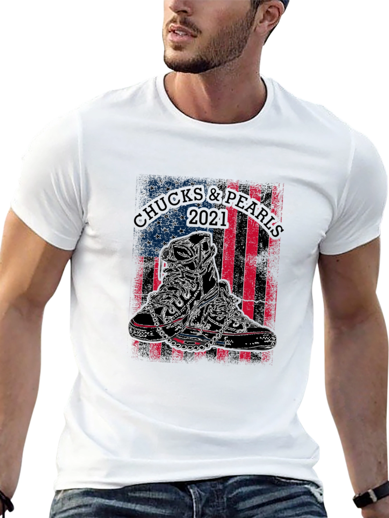 Chucks & Pearls 2021 Graphic Tee