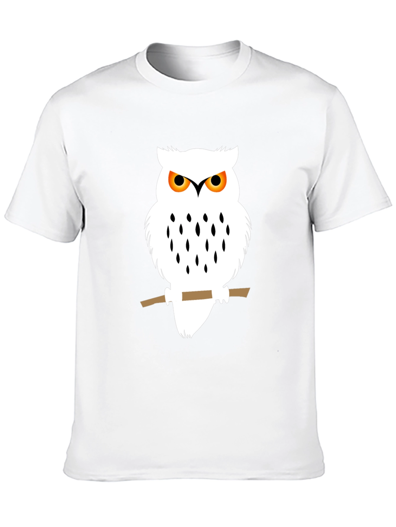 Owl Graphic Black T-Shirt - Unique Bird Design