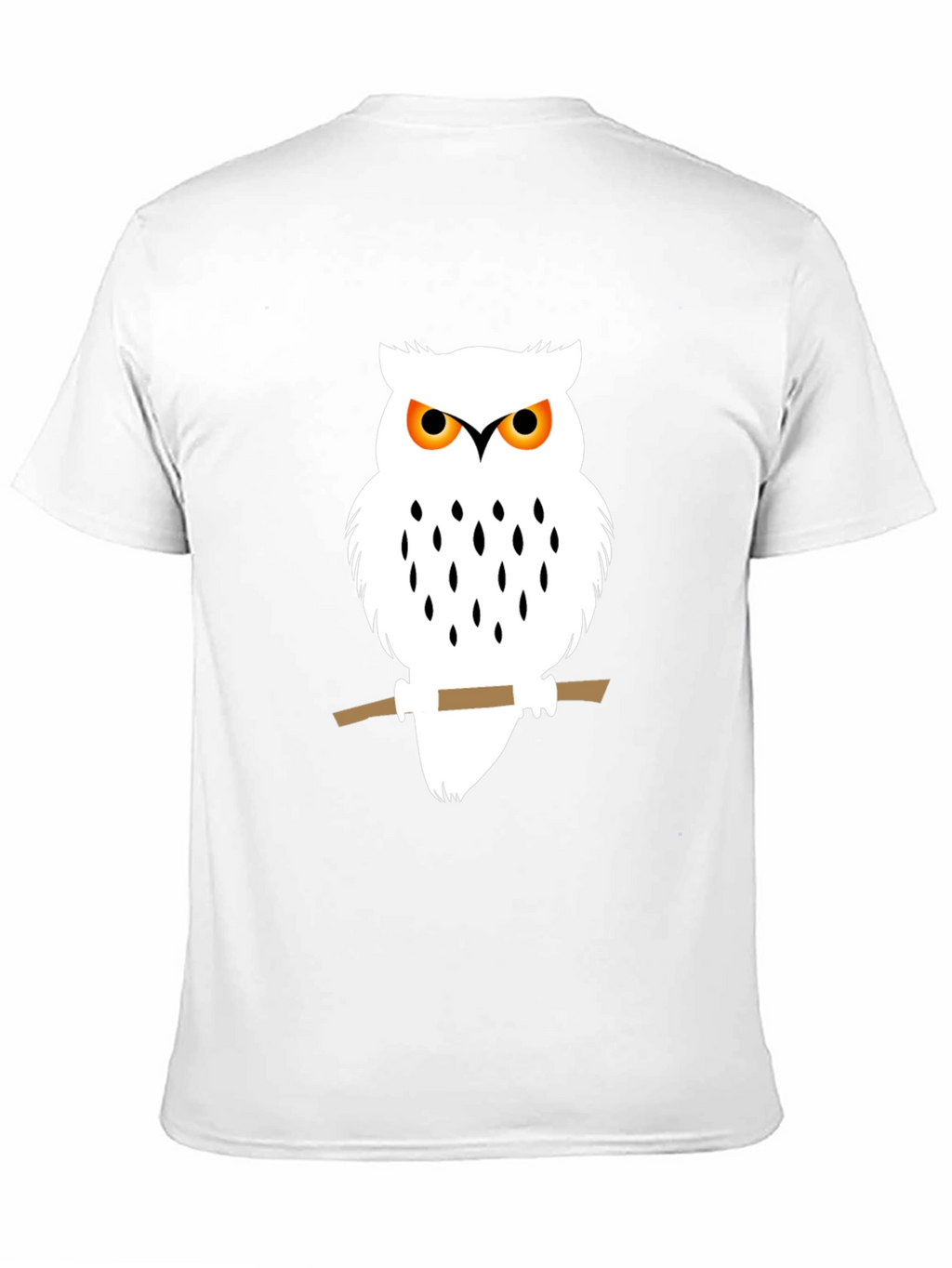Owl Graphic Black T-Shirt - Unique Bird Design