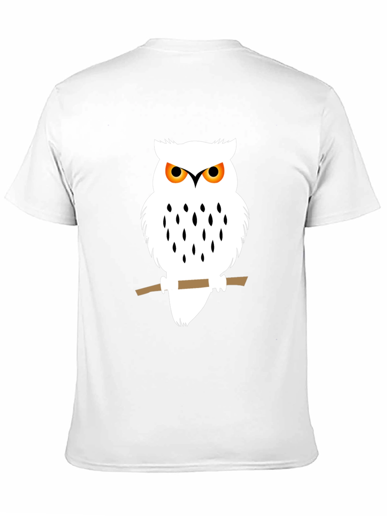 Owl Graphic Black T-Shirt - Unique Bird Design