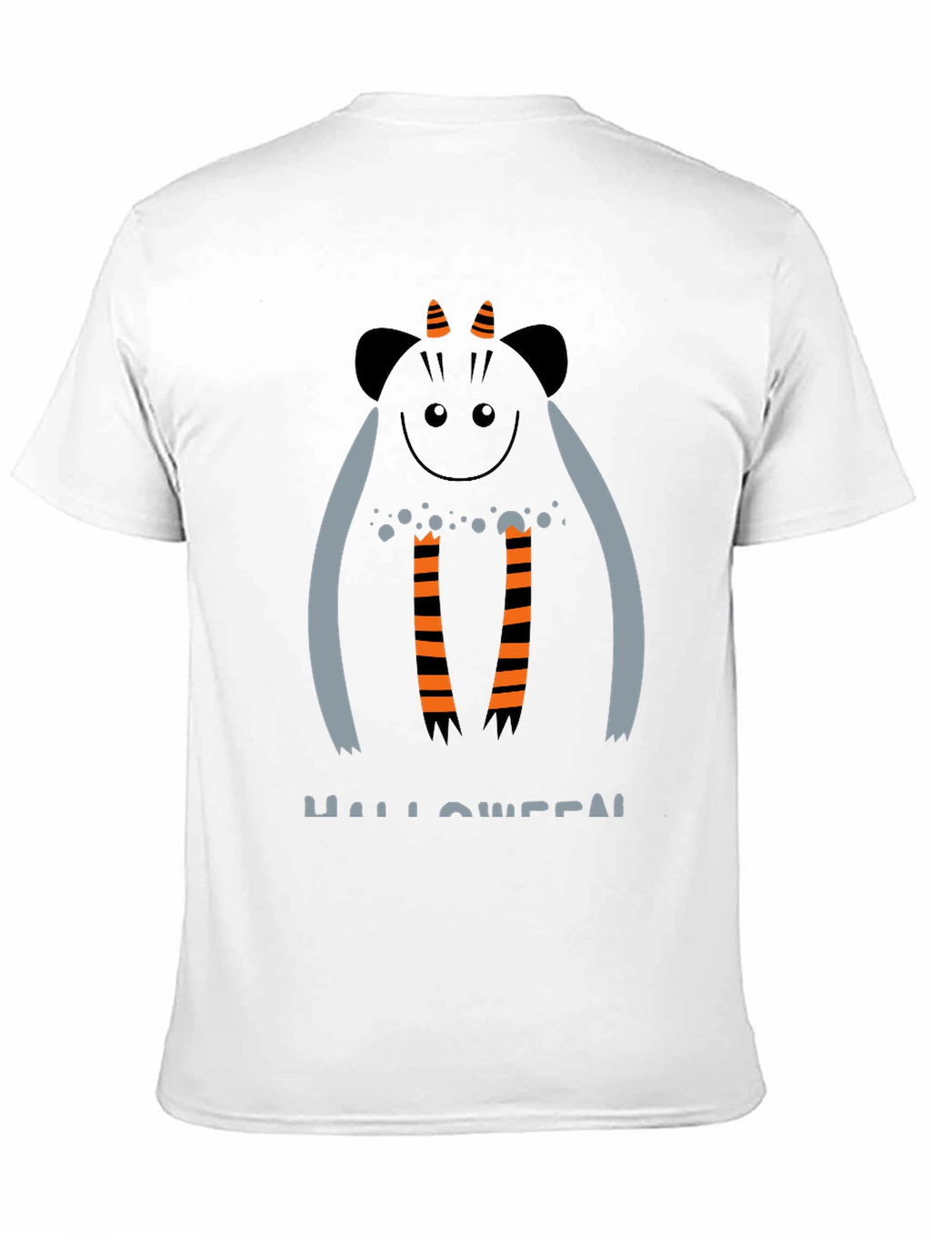 Halloween Monster Graphic Black T-Shirt